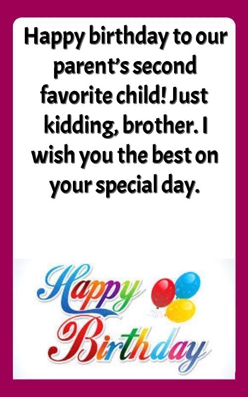 thought for brother birthday